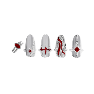 Y2K Nail Ring Armor Cover Set