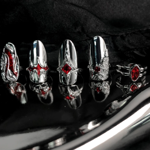 Y2K Nail Ring Armor Cover Set - Image 5